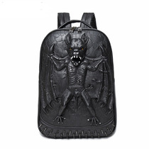 New Street Trend Backpack Hip Hop BLAME DOUBLE SHOULDER BAG Boy Bag Personality Computer Bag Travel Bag 3D Package
