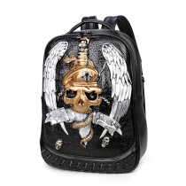 Owl King Hip Hop Tide Brand Backpack Men's Creative Computer Bag Personality Backpack Men's Bag Student Casual Bag