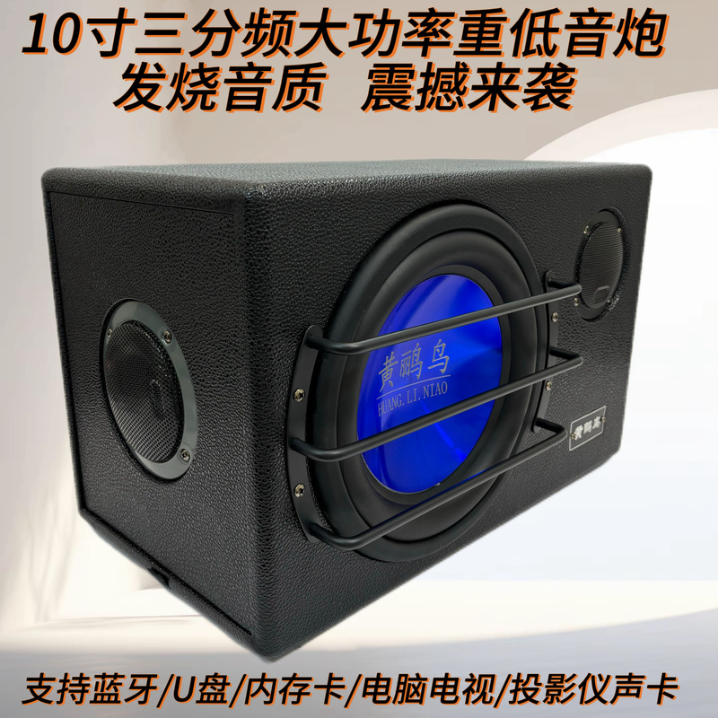 10-Inch 3-Way 12V24V220V Home Car High-Power Bluetooth Subwoofer Audio Karaoke Subwoofer Audio 10-Inch 3-Way 12V24V220V Home Car High-Power Bluetooth Subwoofer Audio Karaoke Subwoofer Audio