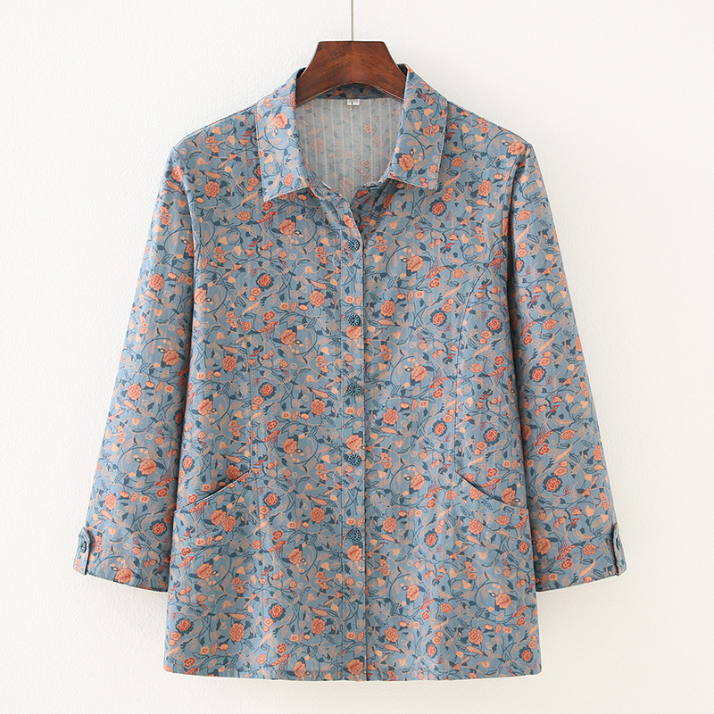 Summer Shirts for Middle-Aged and Elderly Women, Grandma's Cotton Tops, Mom's Summer Pure Cotton Shirts, Wife's Cotton Clothes Summer Shirts for Middle-Aged and Elderly Women, Grandma's Cotton Tops, Mom's Summer Pure Cotton Shirts, Wife's Cotton Clothes