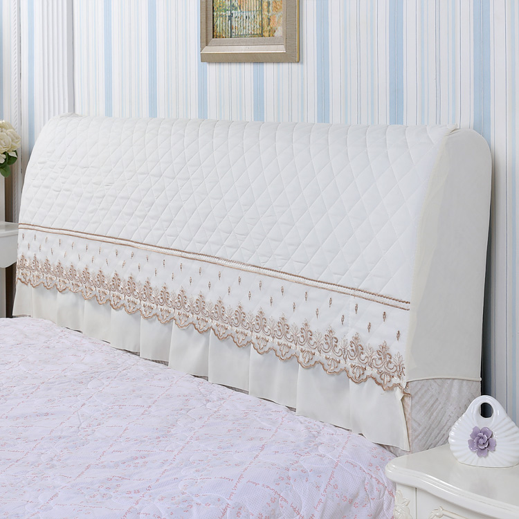 Headboard hood 2 4 m all-bag Bullet Force Fabric headboard Bedside Backrest Hood Dust Cover Jacket jacket Cotton thickened