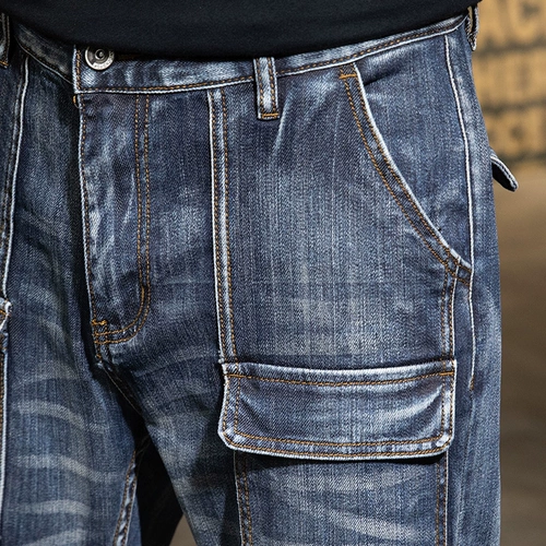 Ретро прямые свободные джинсы, трендовые штаны, свободный прямой крой, в корейском стиле, большой размер