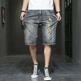 Tide, ретро штаны, джинсовая юбка, летние шорты, европейский стиль, с вышивкой