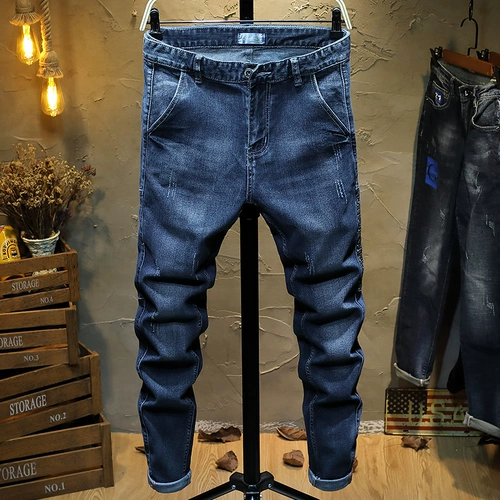 Осенние джинсы, штаны, оверсайз, облегающий крой