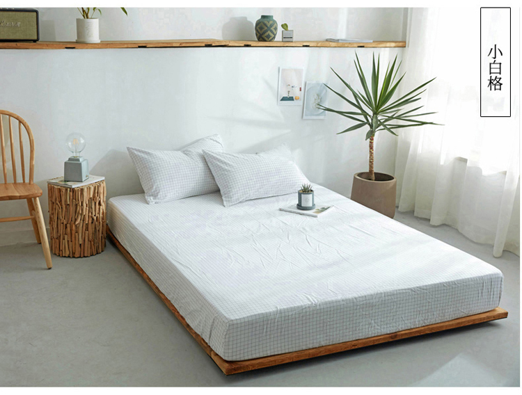 Giường cotton ba bộ khăn bông rửa bông kẻ sọc Simmons nệm bọc thảm Ga phủ giường