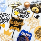 Запеченное украшение торта День отца Желает благословения день рождения акриловый аккаунт