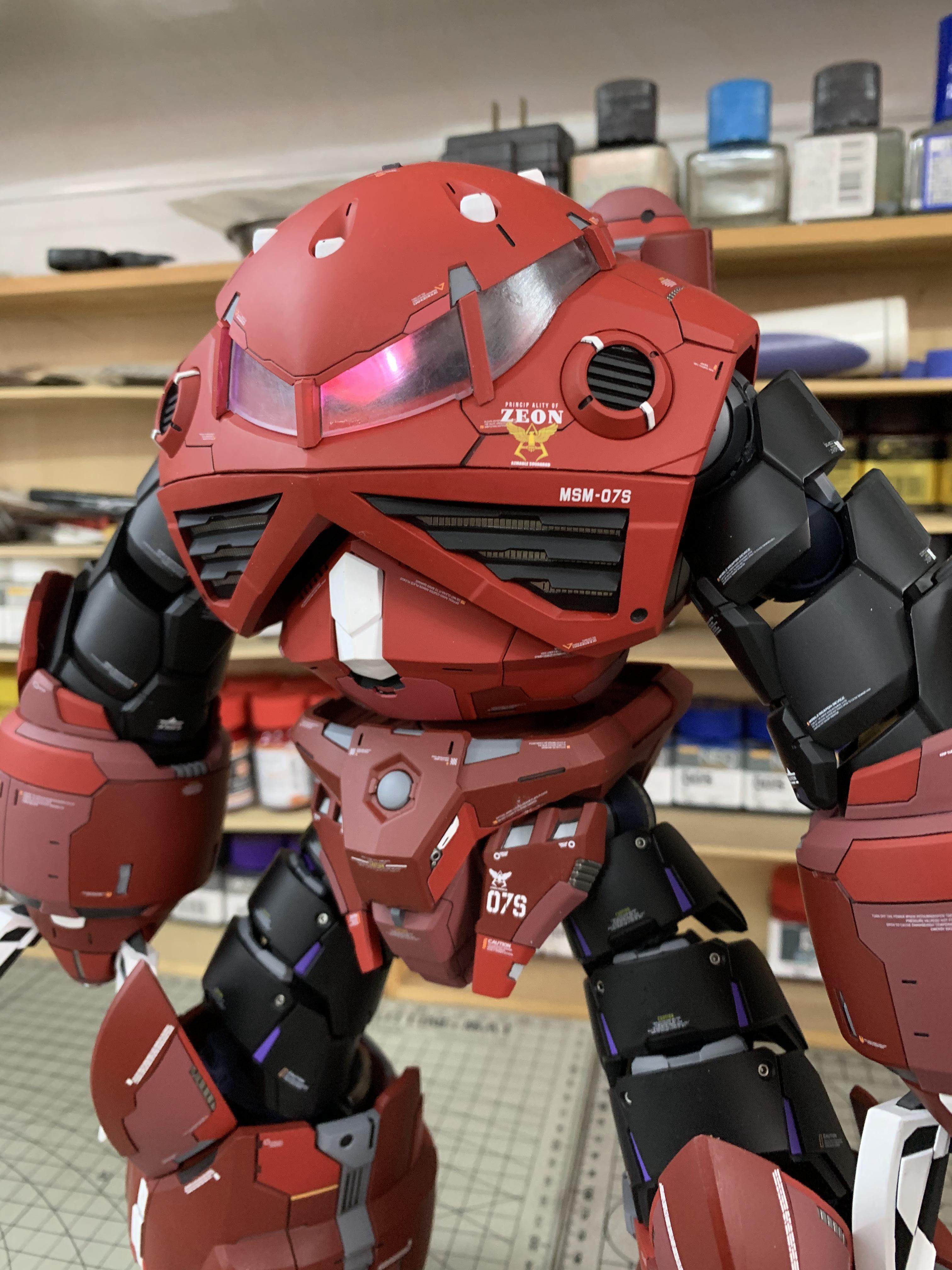 魔蟹MSM-07 Z'GOK：模型空间代工上色全攻略，ABS骨架树脂GK的巅峰之作