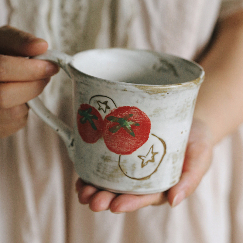Cute Cartoon Hand-Painted Mug for Coffee, Latte, Milk, Breakfast, and Water, Festive Gift Cute Cartoon Hand-Painted Mug for Coffee, Latte, Milk, Breakfast, and Water, Festive Gift