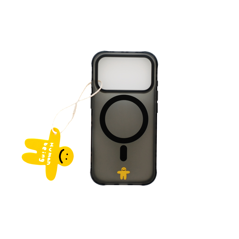 Human Beings Minions Basic Frosted Transparent Black Imd Magnetic Phone Case
