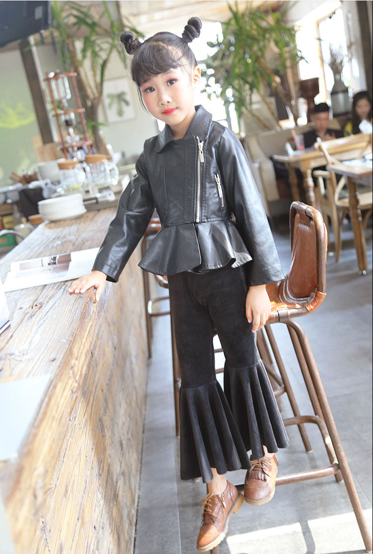 Осенний модный трендовый приталенный комбинезон, детские штаны, бархатные штаны-клёш, 2019, детская одежда, в корейском стиле 墨墨哒 