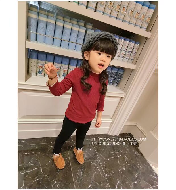 2018 quần áo trẻ em Hàn Quốc mới cho bé gái mùa đông quần bé gái dày cộng với quần nhung bút chì chân quần bé gái quần xinh cho bé 