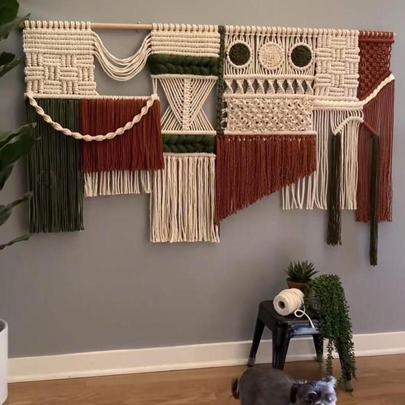 Moroccan Hand-Woven Art Tapestry Hanging Cloth Tassel Wall Decoration Colorfulful Pendant B&B Soft Decoration Wall Decoration Moroccan Hand-Woven Art Tapestry Hanging Cloth Tassel Wall Decoration Colorfulful Pendant B&B Soft Decoration Wall Decoration