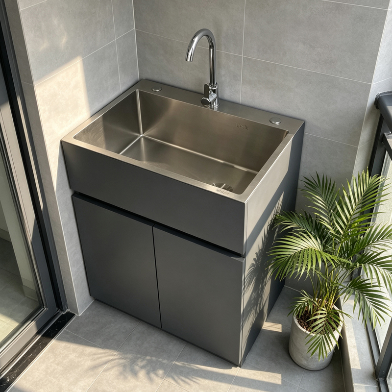 Stainless Steel Sink Cabinet Kitchen Sus304 Dishwashing Sink Vegetable Washing Basin Bathroom Cabinet Honeycomb Aluminum Laundry Sink Integrated Cabinet Stainless Steel Sink Cabinet Kitchen Sus304 Dishwashing Sink Vegetable Washing Basin Bathroom Cabinet Honeycomb Aluminum Laundry Sink Integrated Cabinet
