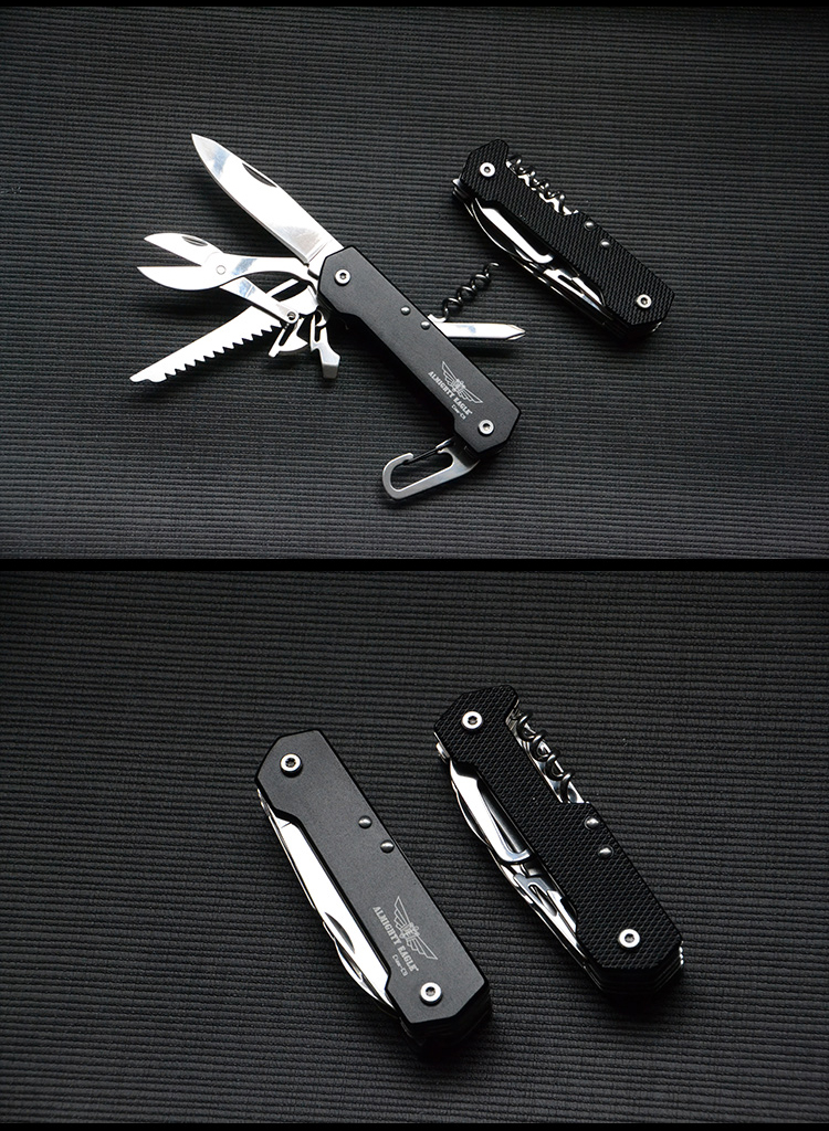 Eagle claw C9 dao đa chức năng Công cụ kiếm Thụy Sĩ với dao gấp chuỗi móc khóa cầm tay kết hợp thiết bị EDC dao quân đội Thụy Sĩ