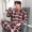 Mùa đông ba lớp dày san hô lông cừu quilted đồ ngủ nam flannel áo khoác XL dài tay phù hợp với dịch vụ nhà