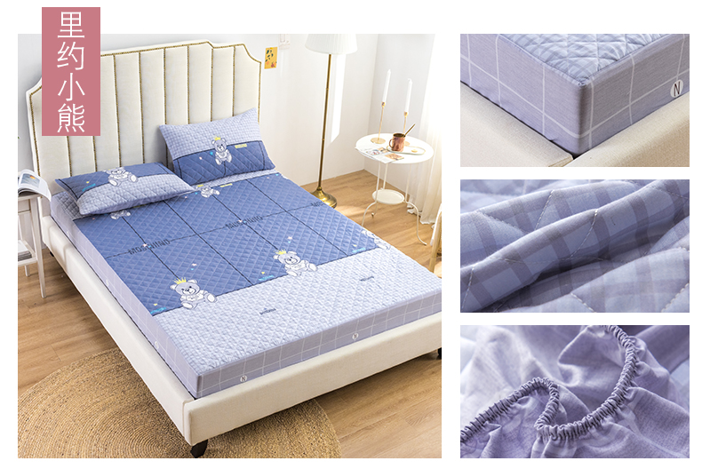 Nệm đơn mảnh dày 1,5 m 1,8m Giường đơn đệm cao su đôi đặt chăn bông trải giường 2.0x2.2 - Trang bị Covers Ga phủ giường