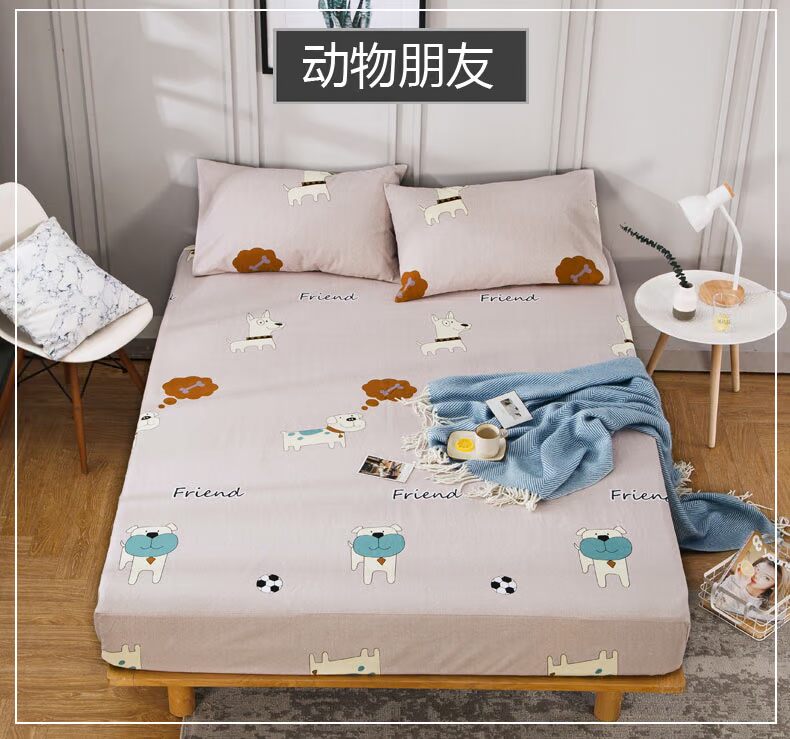 Fitted bedspread mảnh duy nhất của bông cũ thô bông nệm bìa nắp bảo vệ tấm bìa bụi 1,5 / 1,8 m - Trang bị Covers ga chun bọc giường spa