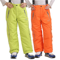 Professional childrens ski pants outdoor windproof super light thick warm pants boys and girls with cotton pants autumn and winter trousers