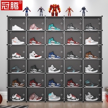Shoe box storage rack multi-layer shoe box household shoe cabinet storage box transparent shoe artifact simple dust shoe box plastic