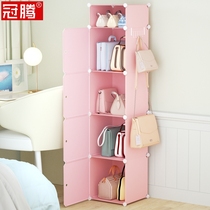 Bag storage artifact household bag storage rack dust-saving space sealed floor-standing bag finishing door behind
