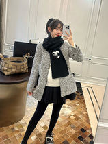 LeoMami maternity wear autumn and winter small fragrance style woolen coat temperament loose thickened retro wool suit