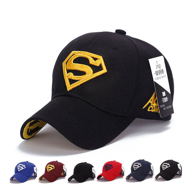 Personalized embroidery Superman men's baseball cap spring and summer outdoor leisure peaked cap fashion sunscreen women's sun hat