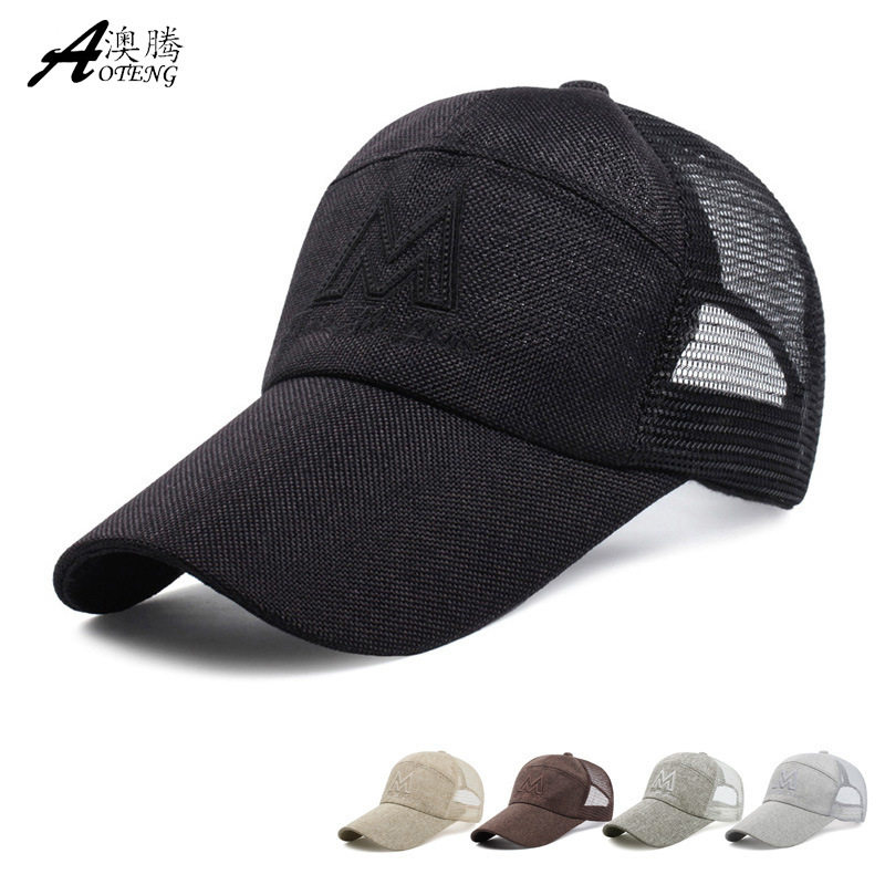 Men Hats Spring Summer Leisure Sports Fashion 100 Hitch Sun Hat Sunscreen Breathable Baseball Net Hat