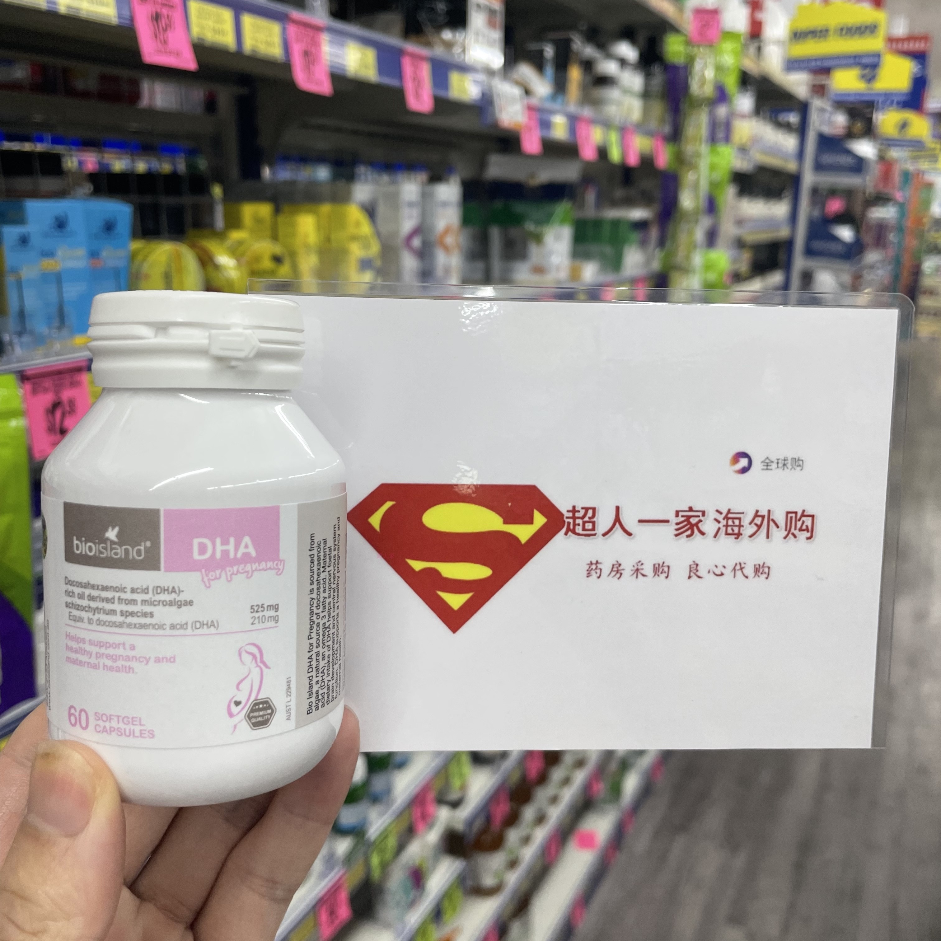 Australia imports bio island pregnant women special algae oil DHA pregnant nutritional gold nutrients