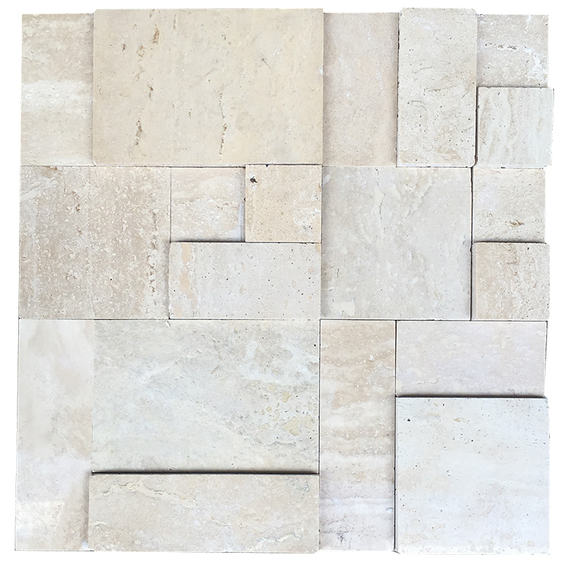 Transfer card Town Jiaojiao Shipping Cave Stone High and low surface 3D Solid natural marble material mosaic magnetic brick