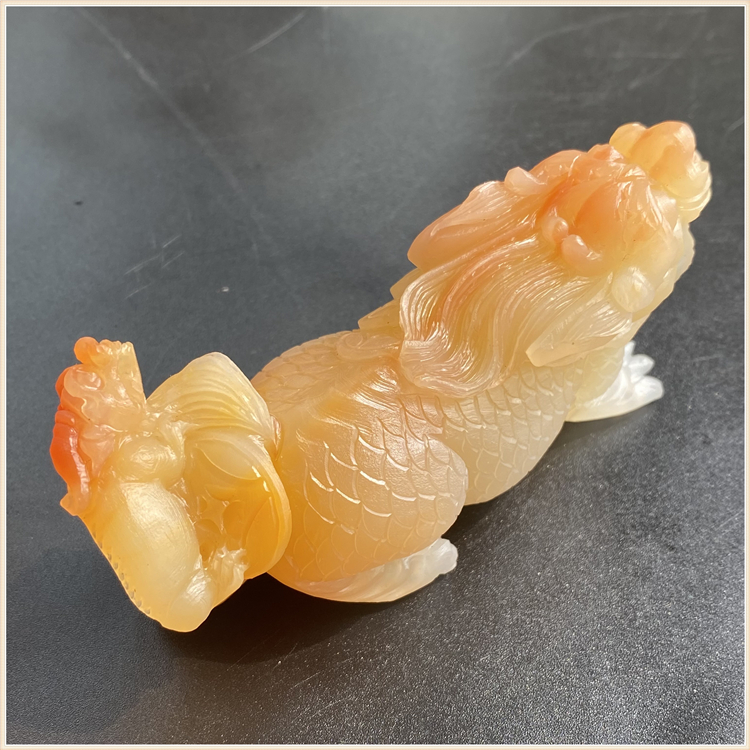 Huanglong Yuzi Mother Qi Zi Zi Zi Zi Fine Ice Seed Big Hand Handle Piece Small Ornament Zhao Cai Transfer Town House Has a Need to Respond to The Cat