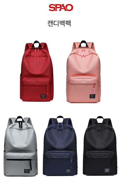 SPAO23 ດູໃບໄມ້ລົ່ນໃຫມ່ສີແຂງ backpack ນັກຮຽນຖົງນັກຮຽນ backpack ຖົງບາດເຈັບແລະຄົນອັບເດດ: ຖົງເດີນທາງ trend bag