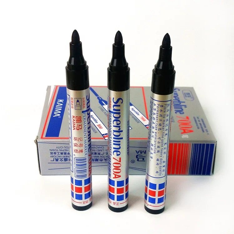 Oil-Based Marker Pen, Large Capacity, Black Outline Pen, Ink, Colored Marker Pen, Large Tip Pen, Non-Fading, Special for Express Delivery