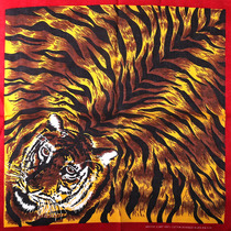 A tiger hip-hop headscarf Hip-hop headscarf men and women hiphop hip-hop sports square towel tide Harley masked towel