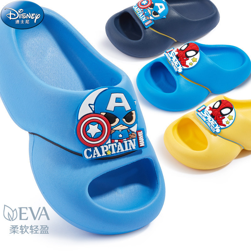 Disney Kidsren's Slippers for Boys in Summer Indoor Boys' Baby Non-Slip Slippers for Kidsren's Home Soft-Soled Beach Slippers