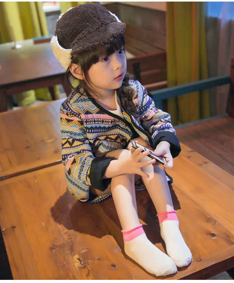 Vớ cotton cho bé mùa xuân và vớ mùa thu cho bé trai và bé gái 1-3-5-7-9-12 tuổi Matsutake phiên bản tiếng Hàn tất chống trơn