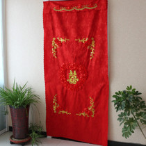 Festive wedding red cloth curtain wedding supplies Bride wedding room bedroom long door curtain feng shui