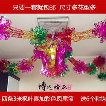 Wedding supplies wedding new house flower ribbon roof Spring Festival New Years Day Christmas creative decoration