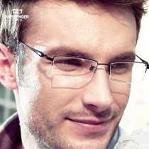 Pure titanium ultra-light half-frame myopia frame men Business glasses frame titanium frame can be equipped with lenses myopia mirror men