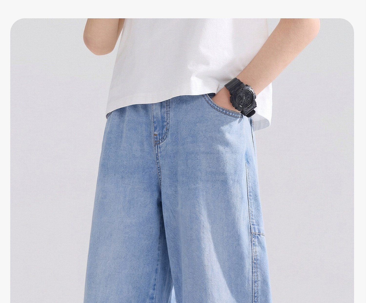 Zuoxi Children's Clothing Boys' Pants Summer Thin Children's Cool Tencel Jeans 2026 New Model Big Kids Anti-Mosquito Pants — 59