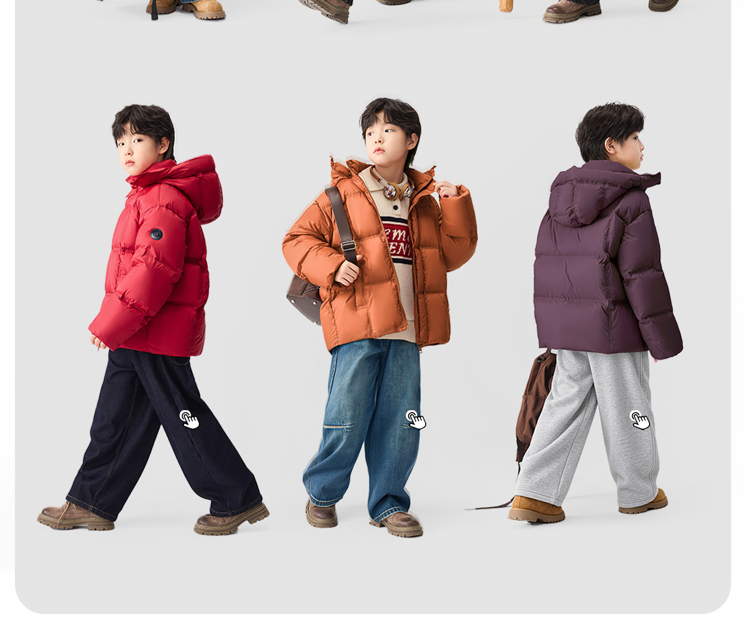 Zuoxi Children's Clothing Boys' down Jacket Winter Warm 2026 New Model Kids' Triple-Protection Thermal Storage Puffer Jacket for Older Children — 23
