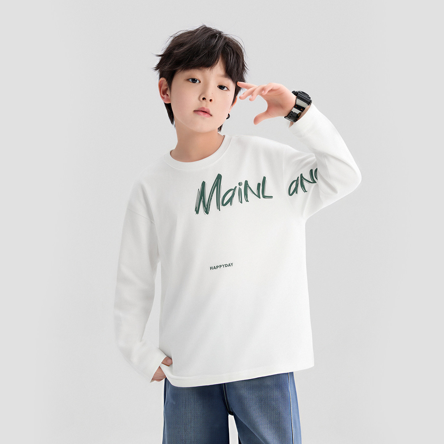 Left West Short Sleeve Cool Boy Cool Handsome Children's Summer Clothing — 6