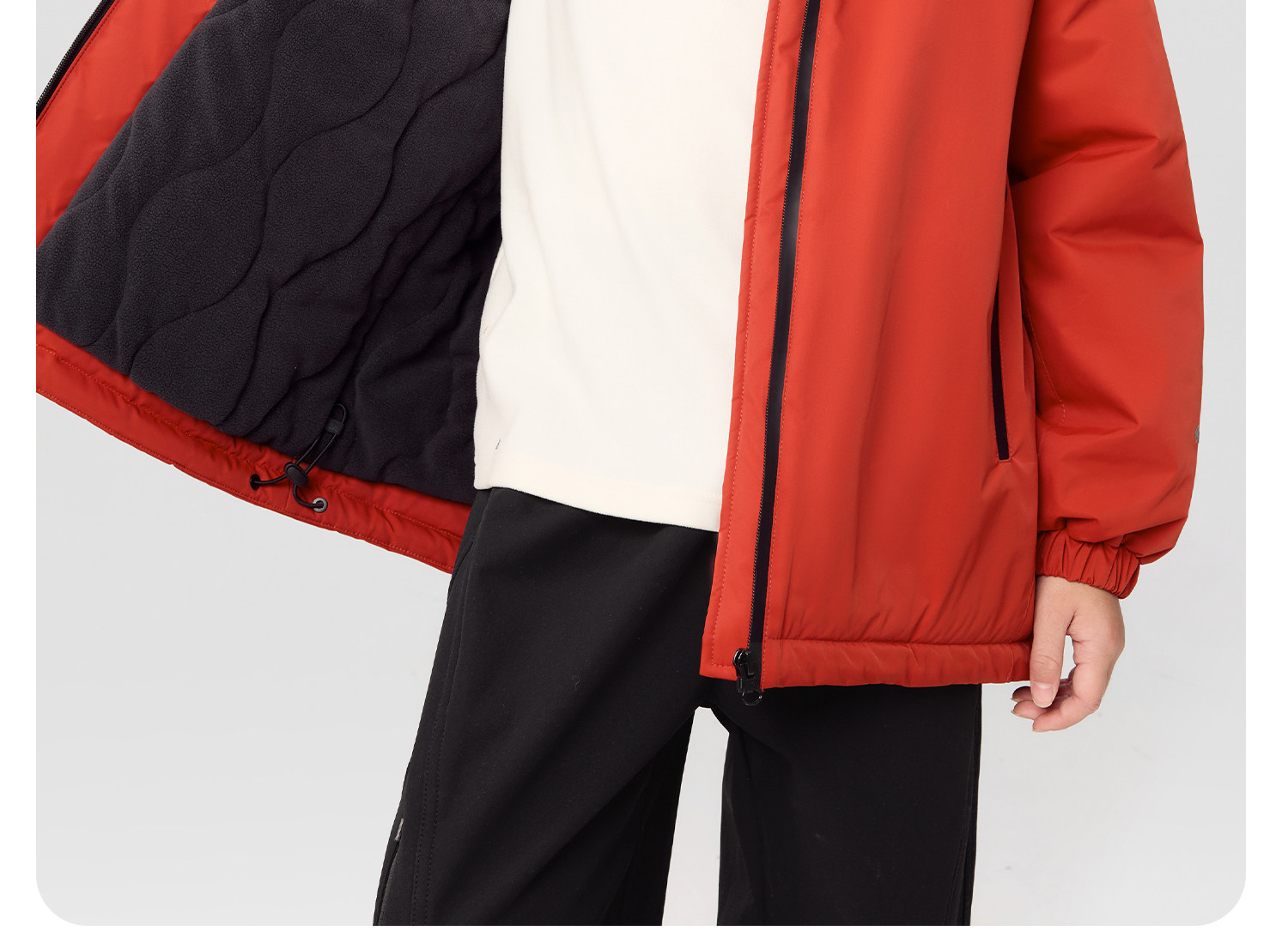 Zuoxi Children's Clothing Kids' 3-in-1 Jacket 2026 New Autumn/Winter Boys' Outdoor Waterproof Jacket for Older Children — 91