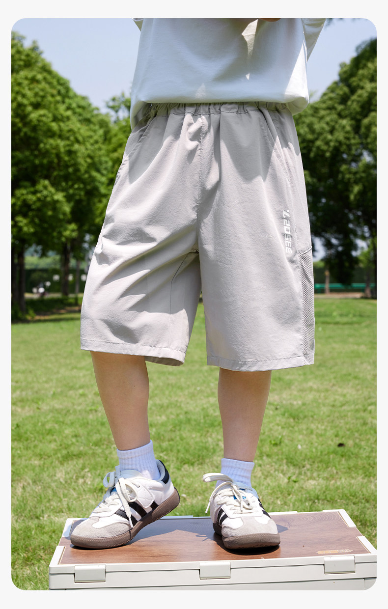 左西童装男童裤子夏季薄款儿童青少年速干防蚊裤2026新款大童长裤 — 109