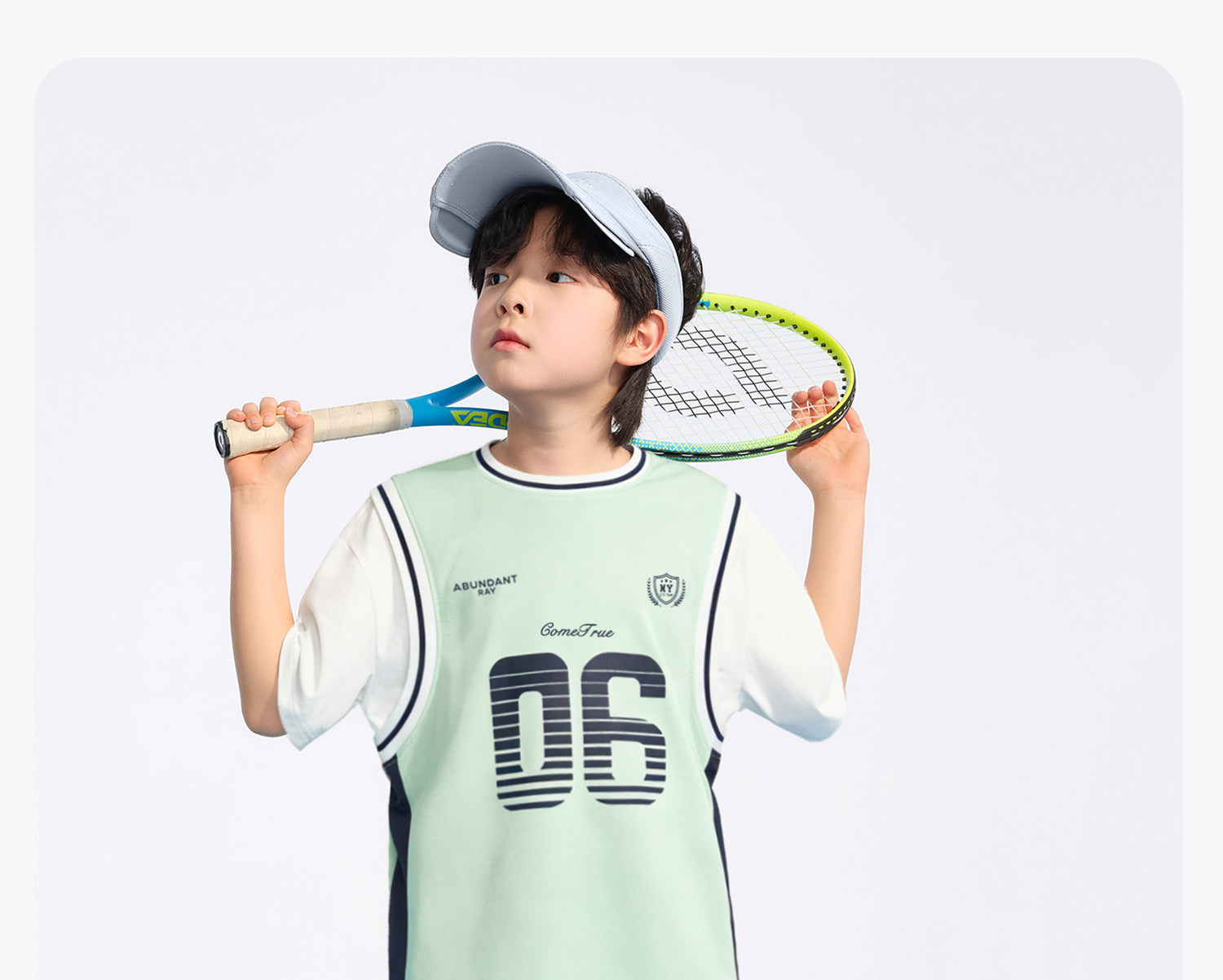 左西童装男童套装夏季速干运动短袖2026新款儿童篮球服两件套夏装 — 48