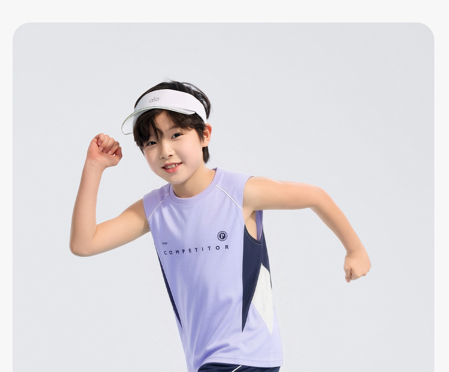 左西童装男童速干套装儿童运动背心短裤两件套网眼夏装2026新款潮 — 51