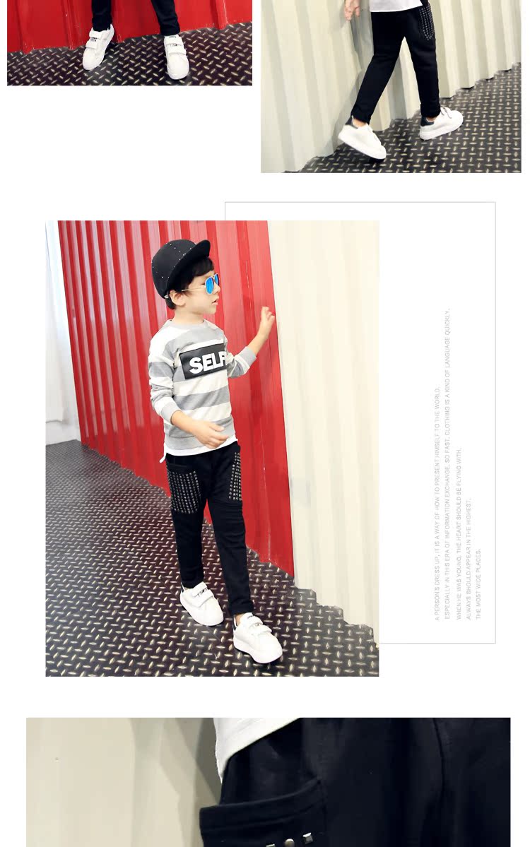 Pantalon garcon ZK161058 en coton - Ref 2054442 Image 36