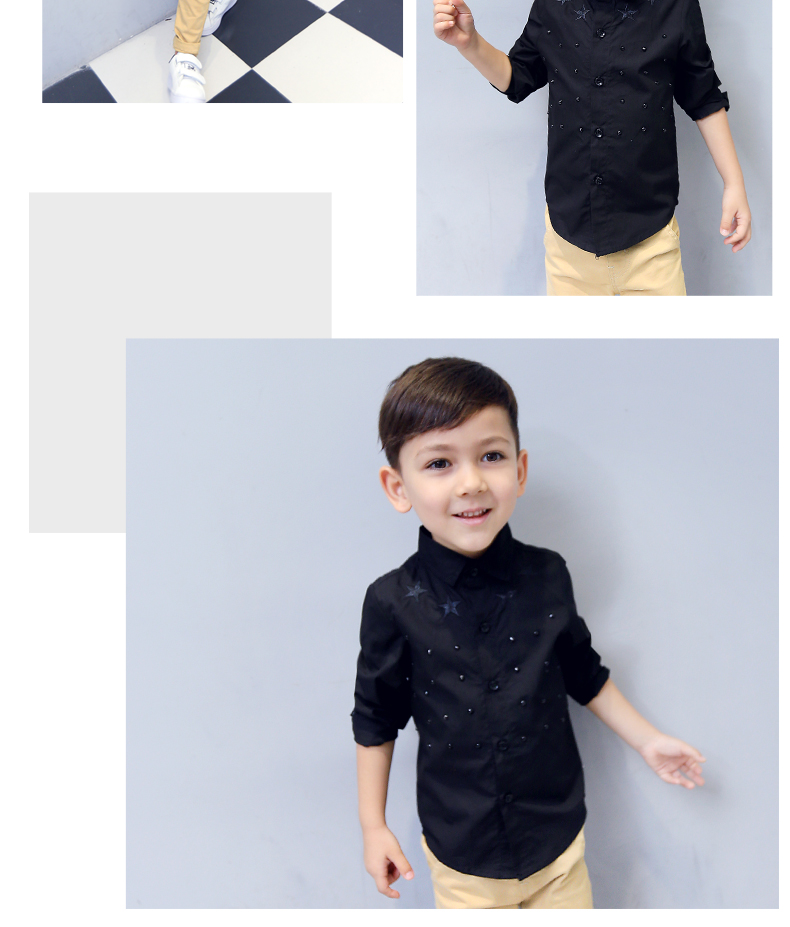 Chemise garcon à manche longue - Ref 2081771 Image 37