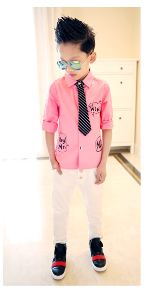 Chemise garcon à manche longue - Ref 2072923 Image 43