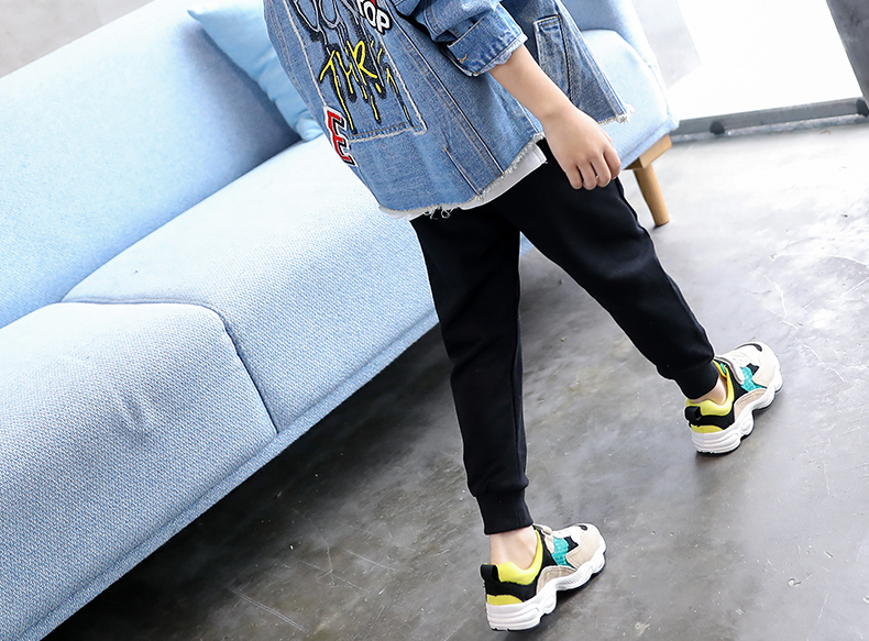 Áo khoác denim cho bé trai Zuoxi mùa thu 2018 Áo khoác trẻ em mới cho bé trai mùa xuân và mùa thu bé trai phiên bản Hàn Quốc của thủy triều áo gió trẻ em