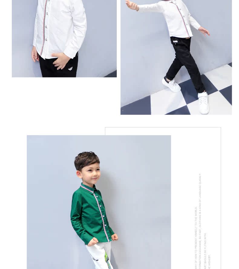 Chemise garcon à manche longue - Ref 2082323 Image 31